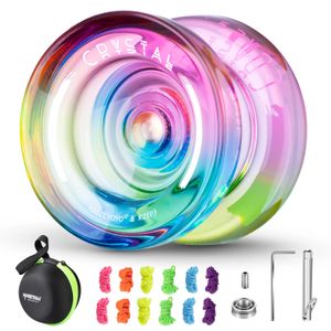 MAGICYOYO plastique double fonction Yo-yo K2 Crsytal dégradé Yoyo 240126