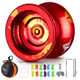 MAGICYOYO Yoyo professionnel N11 réactif Yoyo pour enfants Yo à double usage avec kit d'accessoires 231220