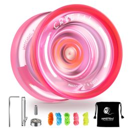 MAGICYOYO réactif cristal YoYo K2 plastique Yo pour enfants débutant remplacement insensible roulement Advancer 240311