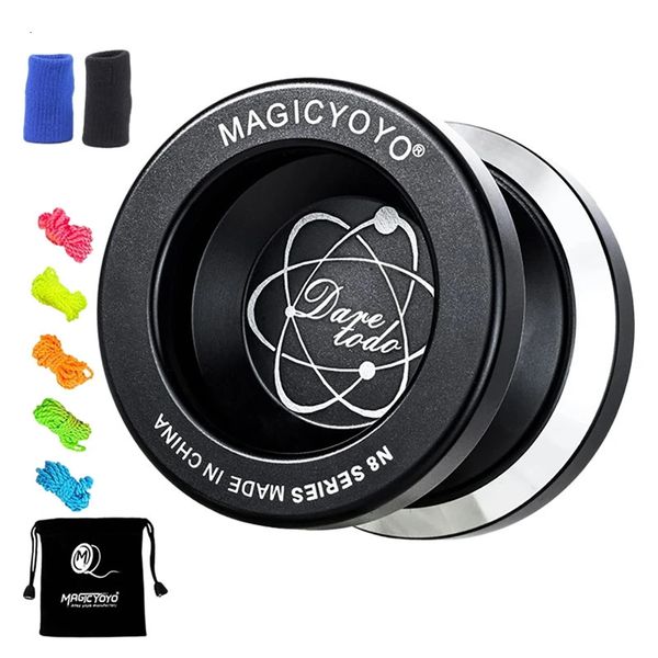 MAGICYOYO Yoyo N8 insensible pour adultes, Yoyo en métal sous-dimensionné pour enfants, Bonus 5 cordes Yo-Yo, sac Yo Yo 231220