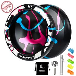 MAGICYOYO V3 Profesional YoYo Metal Responsive Yo para niños Principiantes Reemplazo No responde Yoyo Rodamiento para juguetes avanzados 240116