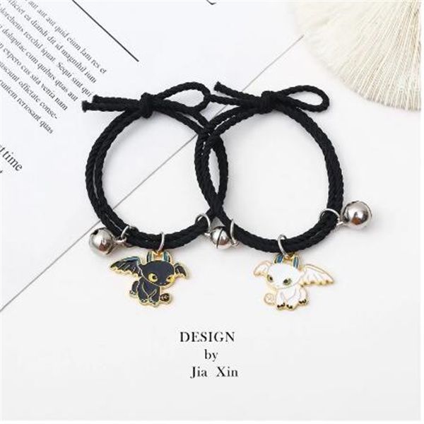 Aimant Attirant Bracelets pour Couple Bande Dessinée Animal Bracelet Armure Corde Amoureux Amis Cadeau Bijoux GC1406