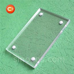 Aimant combiné acrylique porte-affiche plat magnétique horizontal cadre en plastique transparent po A5 A4 étiquette carte affiche table bureau display1232S