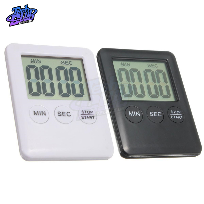 Magnet Kitchen Cooking Timers LCD Digital Screen Kitchen Timer Square Cooking Timer Count Up Countdown Alarm Magnet Clock Clock