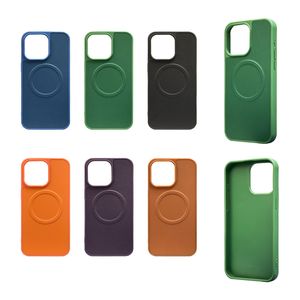 Étui de charge sans fil aimant pour iPhone 15 Plus 14 Pro Max 13 12 11 iPhone15 Fashion Hard PC Plastique Soft TPU Magnétique Mobile Mobile Téléphone Mobile Téléphone Back Cover Skin