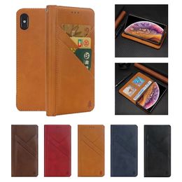 Magnetische attractie PU lederen portefeuille telefoonhoesje voor iPhone XS MAX XR X 8 7 6 Plus en Samsung Galaxy Note 9 S9 S8 Plus met fotolijst