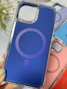 Coque de téléphone à attraction magnétique pour Samsung Galaxy A34, A54, A33, A53, 5G, TPU, PC transparent, oppbag
