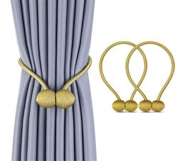 Magnetische bal nieuw parelgordijn eenvoudige tie touw accessoire staven accessoires backs hout backs buckle clips haakhouder home decor8840732