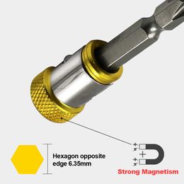 Porte-bit magnétique alliage de tournevis électrique Tête de tournevis anti-corrosion Migniseur fort pour les outils de réparation de Philliphome