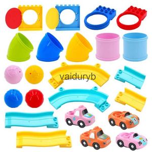 Blocs magnétiques Gros blocs de construction Crazy Marble Race Run Slipway Pipes compatibles grandes briques labyrinthe jeu enfants enfants jouets éducatifsvaiduryb