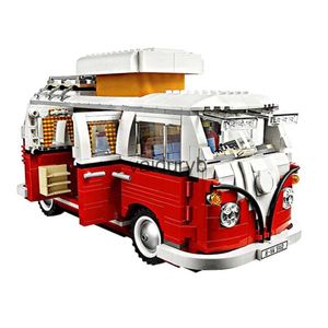 Magnetische Blokken De T1 Camper Auto Van Model Bouwstenen Compatibel 10220 DIY Bricks Speelgoed voor Kerst Verjaardag Giftvaiduryb