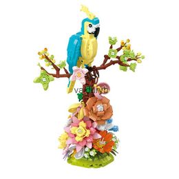 Blocs magnétiques YYDS! Créatif et intéressant ville Animal perroquet fleur bonsaï brique décoration de la maison ornement enfants jouet cadeaux pour ldrenvaiduryb