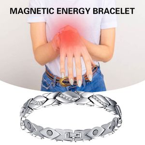 Magnetische armbanden voor vrouwen artritis pijnbestrijding afslanktherapie verstelbare armband sieraden cadeau voor vrouwen mannen