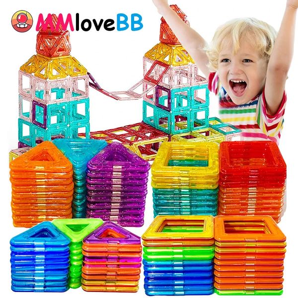 Bloques de construcción magnéticos de gran tamaño y Mini juguetes magnéticos DIY para niños, juego de construcción de diseñador, regalos para niños 240110