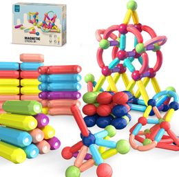 Bâtons de Construction magnétiques blocs enfants jouets Montessori tige ensemble de Construction éducatif pour enfant en bas âge cadeau de noël 240110