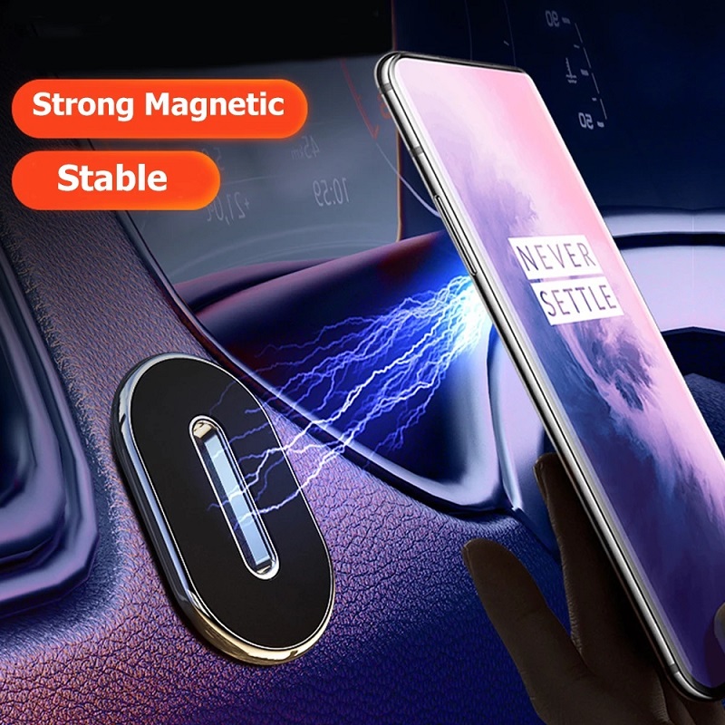 Manyetik Araba Montaj Mini Metal Plaka Cep Telefonu Standı Tutucu Mobil Güçlü Magnet için Perakende Pakcage Ile Adsorpsiyon
