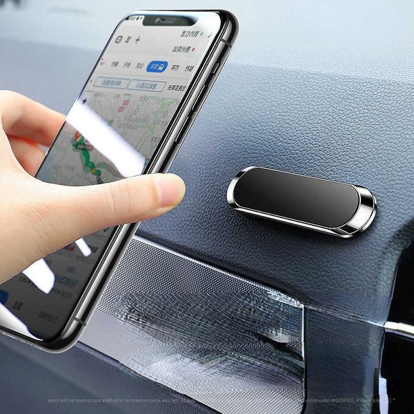 Support magnétique de téléphone de voiture Tableau de bord Mini support de forme de bande pour l'aimant en métal d'iPhone GPS