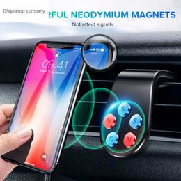 Support magnétique pour téléphone de voiture GPS Mount Air Vent Clip 360 Metal Magnet Stand For i 12 11 pro Huawei Xiaomi