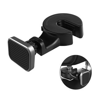 Soporte magnético para teléfono de coche Gancho Asiento trasero Reposacabezas Rotación 360 Soporte universal para iPhone para teléfonos y tabletas