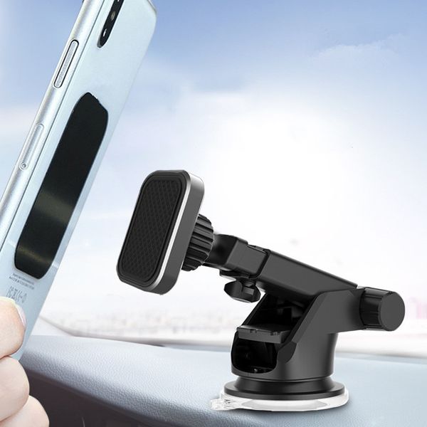 Support de téléphone de voiture magnétique support de voiture à bras long pour iPhone Samsung avec boîte de vente au détail