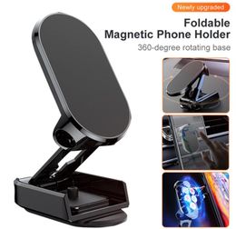 Magnetische auto -telefoonhouder Magnet Mount Mobile Mobile Phone Stand GPS -ondersteuning voor iPhone 14 13 12 Xiaomi Huawei Samsung S21 S20 360 graden