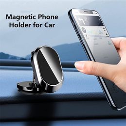 Support magnétique pour téléphone de voiture Support magnétique pour téléphone portable Support GPS pour iPhone 14 13 12 Xiaomi Huawei Samsung S21 S20 360 degrés