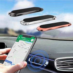 Magnetische auto telefoonhouder mini strip pasta stand voor iphone huawei Samsung muur zinklegering magneet GPS auto mount dashboard