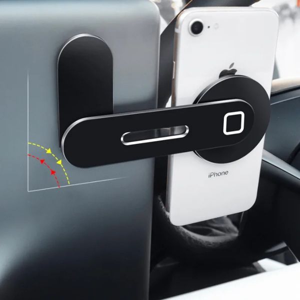 Pegatina de navegación del soporte del teléfono del automóvil magnético para el iPhone 12 13 Pro Max Metal Magnet GPS Accesorios para Tesla Model 3 Y