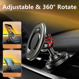 Support de téléphone de téléphone magnétique support de macsafe dans la voiture pour iPhone 12 13 14 Pro Max Mini Magnet Air Air Vent Clip Cell Telephone Mount