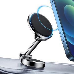 Magnetische autotelefoonhouder Opvouwbare auto Magnetische telefoonhouder voor in de auto 360 ° draaibare Dash Mobiele telefoonhouder Auto Gemakkelijk te installeren Handsfree Geschikt voor alle smartphones Tablet