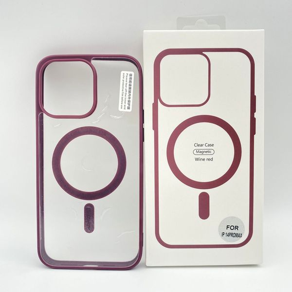 Cajas magnéticas para el cargador inalámbrico magsafe a prueba de amortiguadores para iPhone 15 14 13 12 11 Pro Max Candy Color TPU Acrílico Matte PC Protección de parachoques con paquete minorista
