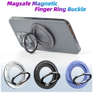 Magnetische mobiele telefoonringhouder compatibel voor iPhone 12 13 14-serie magsafe verwijderbare verwijderbare mobiele telefoon ultradunne metalen ring gesp.