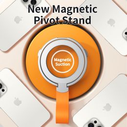Magnetic Cell Phone Zinc Alloy Ring Holder For iPhone 15 14 13 12 Samsung Removable With Strap Cell Phone Kickstand For Magsafe