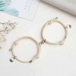 Magnetische paren armbanden wederzijdse attractie relatie bijpassende vriendschap touw armband set cadeau voor vrouwen mannen vriendje vriendin hem haar BFF vrienden