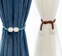 Pôles de rideau magnétique High Quality Hook Crochet Clip Tieback Polyester Decorative Home Accessorie8589158