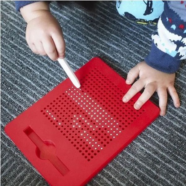 Tablette à dessin magnétique pour enfants enfants toys toy toing doodle plateau ensemble avec perles dessin stylet sketch pad toys tableau de peinture
