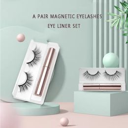 Magnetische wimper set magnet eyeliner enkel paar magnetische valse wimpers natuurlijk wimpermagnetische wimpers eyeliner set