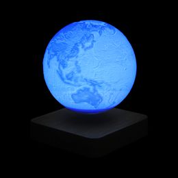 Lámpara de Tierra Flotante Magnética, Tierra de Levitación con Impresión 3D, Lámpara de Mesa LED, Control Táctil de Luz Nocturna, Regalos de Cumpleaños