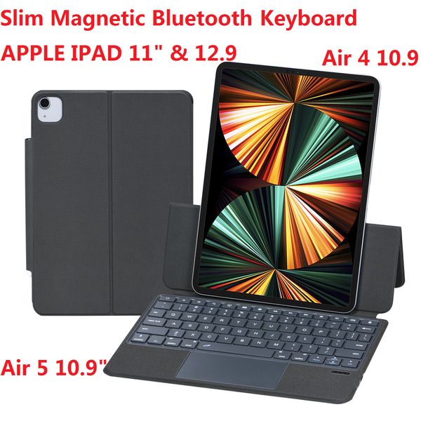 Étui magnétique pour iPad Pro 11 12.9 10e génération A2757 Air 4 Air 5 10.9, housse de Protection mince en cuir pour tablette et clavier Bluetooth