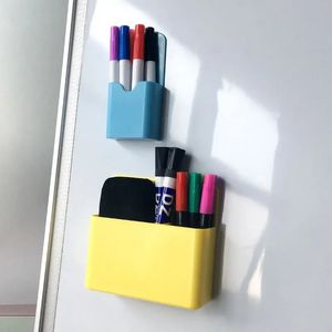 Boîte de rangement de réfrigérateur magnétique Marqueur Crayer Holder Bureau Organisateur Organisateur Accessoire Aimant Plastic Office École Supplies