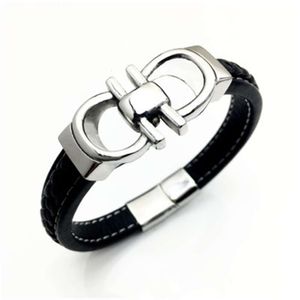 magnetische goud titanium energiebanden in evenwicht slake lederen gevlochten heren snaps sieraden cadeau voor charm heren netsnoeren armband