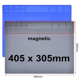 Tapis de travail d'isolation thermique magnétique, Station de soudage résistante à la chaleur, réparation, coussin isolant, plate-forme d'entretien