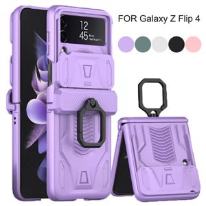Étui à tous les package à charnière magnétique pour Samsung Galaxy Z Flip 4 Case Back Slice Protection de caméra Hard Cover Téléphone M9A1