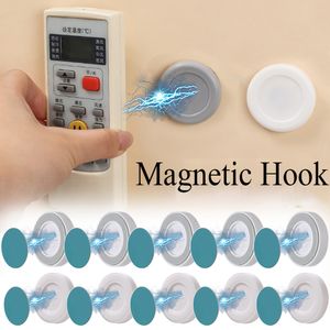 Magnetic Hooks Wall Mount Strong Magnet Holder Hook for Fridge Sticker Remote Control Storage Holder Home Organizer Hooks