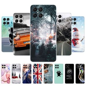 Para Honor X8 Funda trasera HonorX8 X 8 Bolsa protectora de teléfono transparente Tpu Parachoques de silicona suave