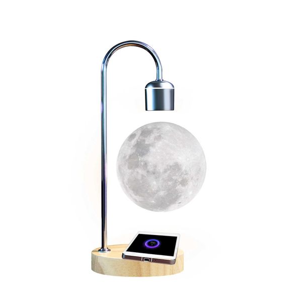 Lampe de lune flottante à lévitation magnétique Lampe de table à lévitation magnétique 3D Lune / Ampoule / Terre Lampe de table de chevet à lévitation de luxe H0922