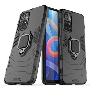 Support d'anneau métallique magnétique, pare-chocs en Tpu, coque arrière antichoc pour Xiaomi Poco M4 Pro 5g Redmi Note 11 Note 11 Pro Plus