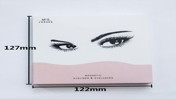 Kits de maquillage magiques de cils de vison magnétiques 5 paires avec pince à épiler Eyeliner faux cils réutilisables 5D naturel long facile à porter sans colle2379580