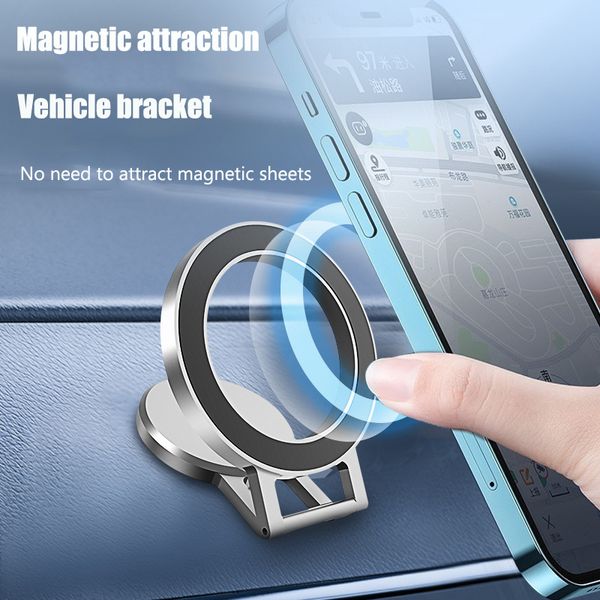 Soporte de coche magnético para teléfono móvil para Iphone 12 13 Pro Max Compatible Magsafe adhesivo ajustable Base de soporte de teléfono para Mag Safe