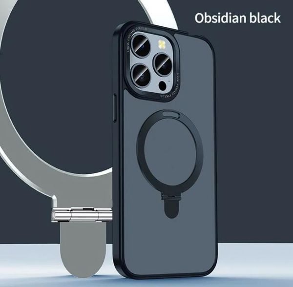 Support de coque de téléphone magnétique pour iPhone 14 13 Pro Max, charge sans fil, résistant aux chocs, en métal
